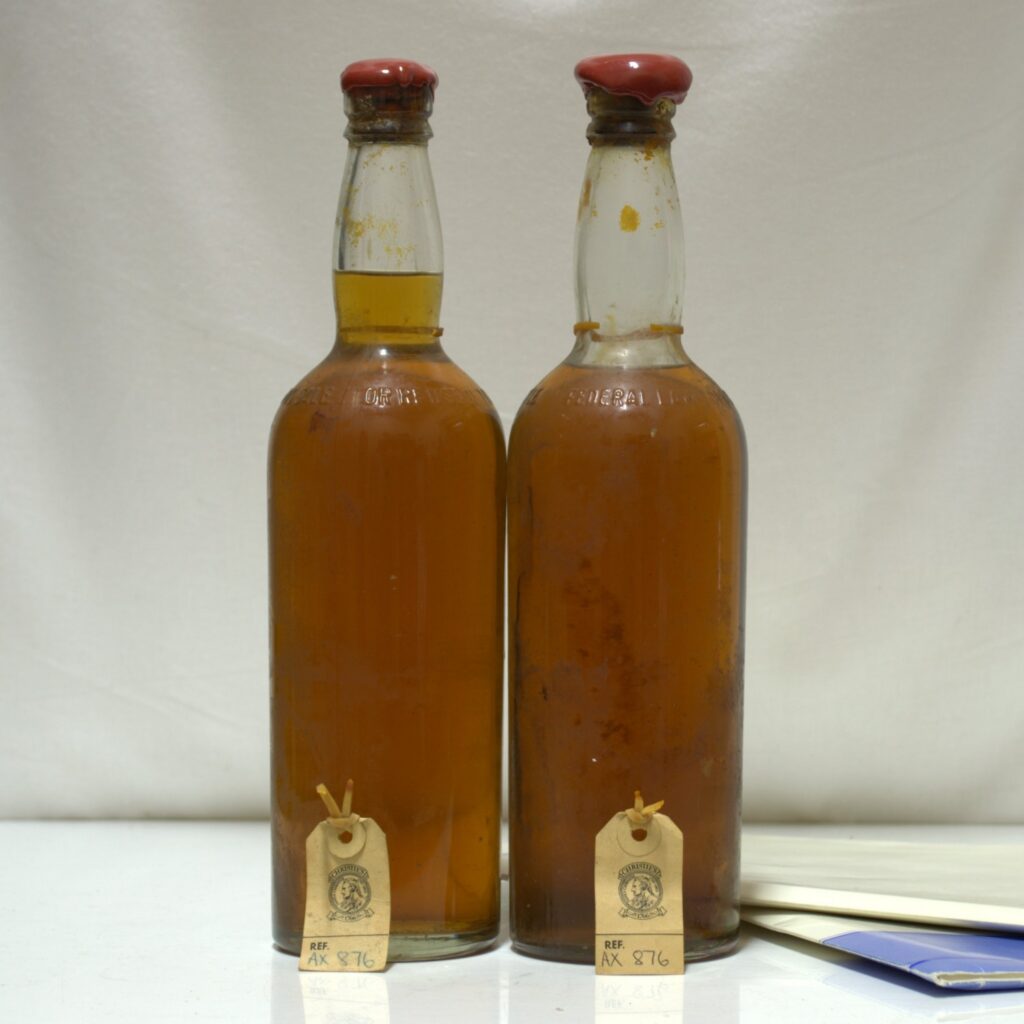 Bottles from the SS Politician